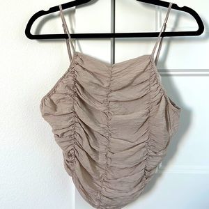 Zara Ruched Light Pink Tank